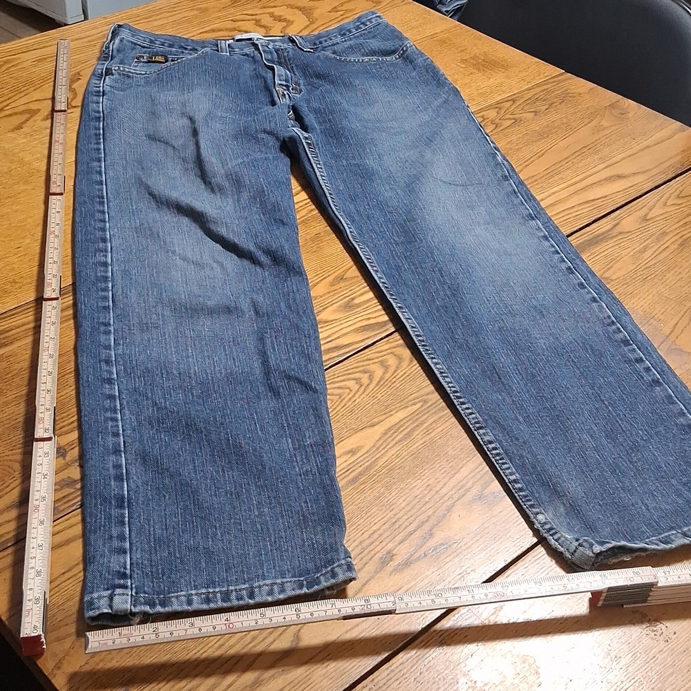 LEE Jeans Mens 30 x 29 BLUE Denim Preowned Used Casual  Work RELAXED FIT